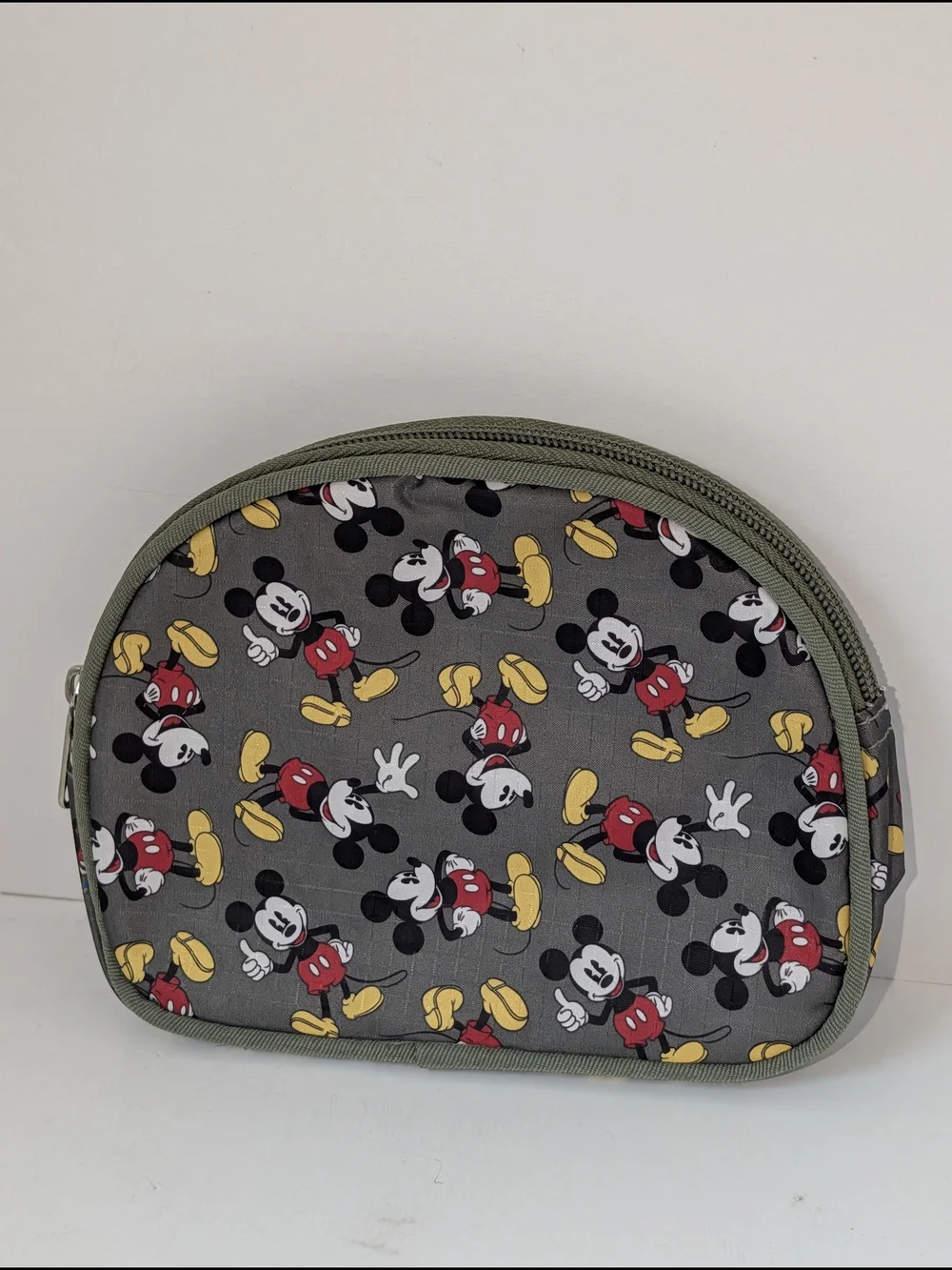 Disney Mickey Mouse Travel Cosmetic Bag Olive Green 7